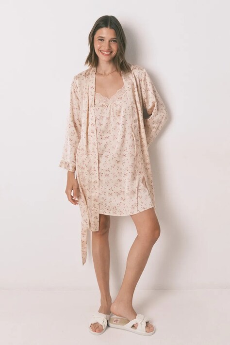 women'secret szlafrok kolor różowy 2532437
