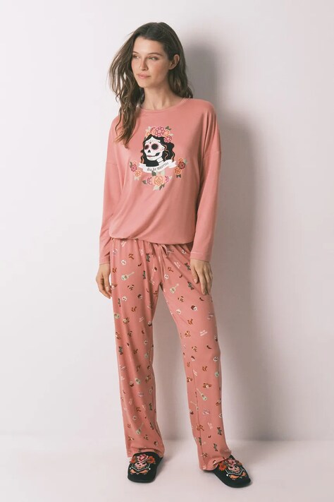 Pyžamo women'secret dámske, oranžová farba, 3132144