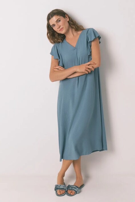 women'secret koszula nocna damska kolor zielony 4362325