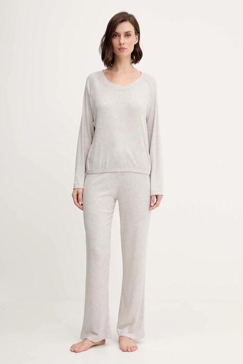 women'secret piżama damska kolor szary 4752535
