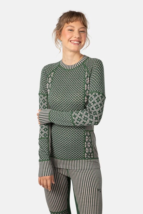 Kari Traa longsleeve funkcyjny SMEKKER kolor zielony 622682