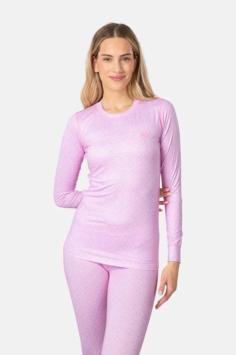 Kari Traa longsleeve funkcyjny FRYD kolor różowy 622926
