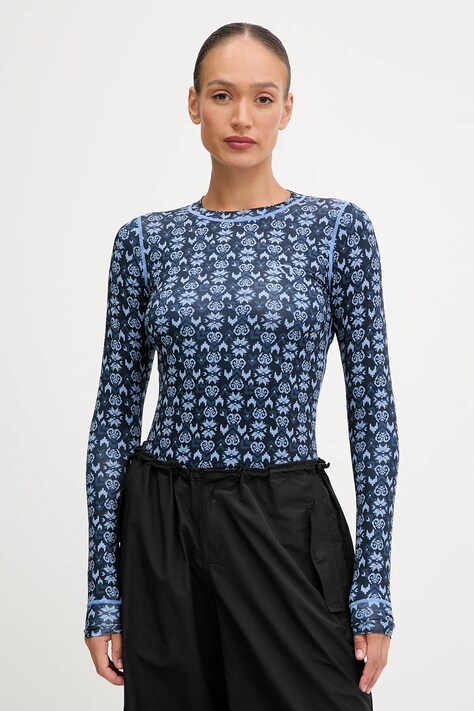 Kari Traa longsleeve funkcyjny FRYD kolor granatowy 622926