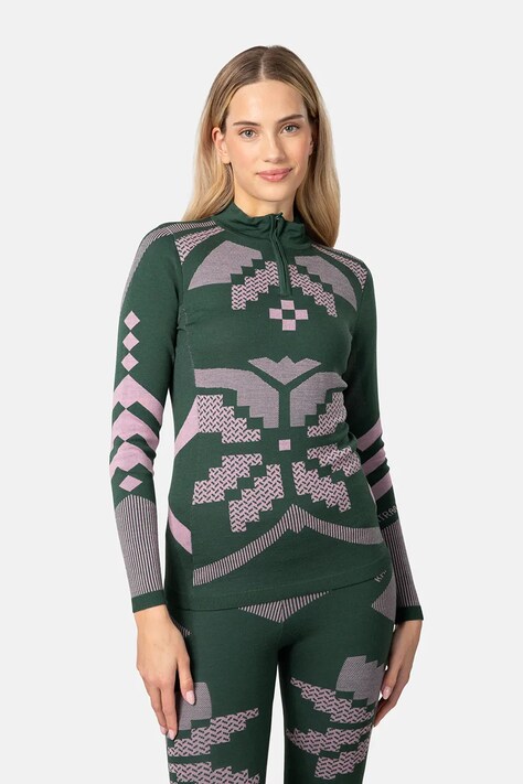 Kari Traa bluza funkcyjna FAITH kolor zielony 623594