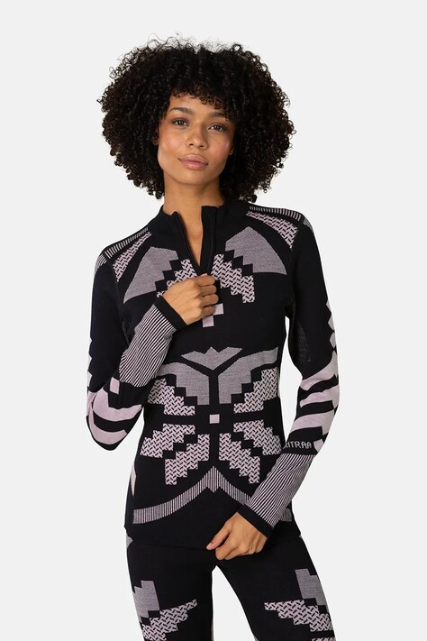 Kari Traa Bluza funkcyjna damska z wełną FAITH czarna 623594