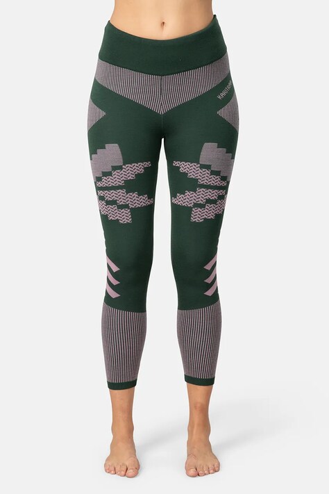 Kari Traa legginsy funkcyjne FAITH kolor zielony 623595
