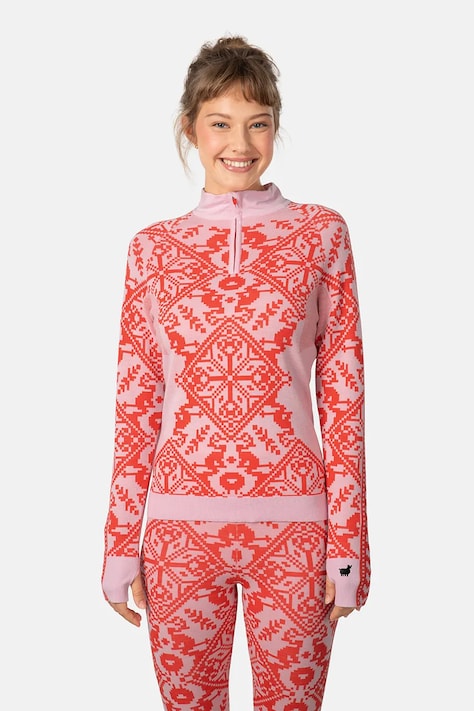 Функционален суичър Kari Traa SAGA в бежово 623830