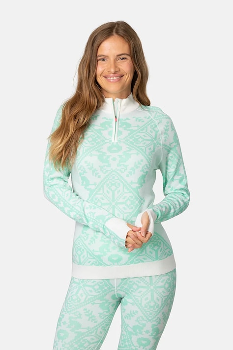 Kari Traa Bluza funkcyjna damska SAGA turkusowa 623830