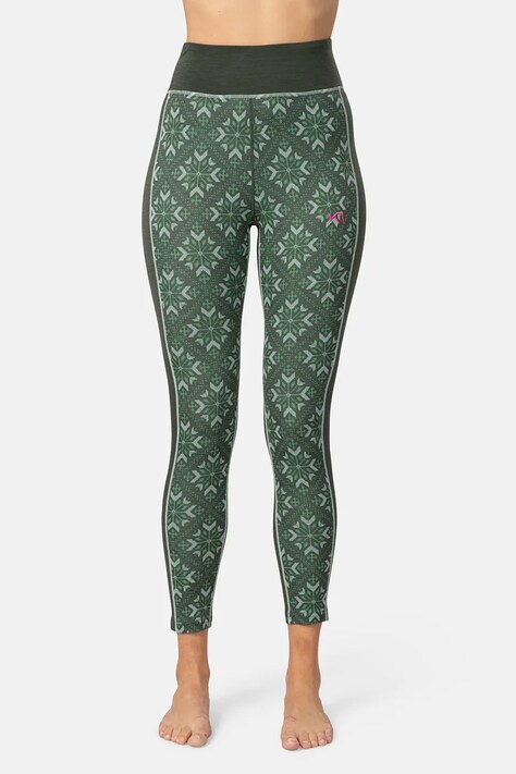 Kari Traa legginsy funkcyjne ISELIN kolor zielony 623899