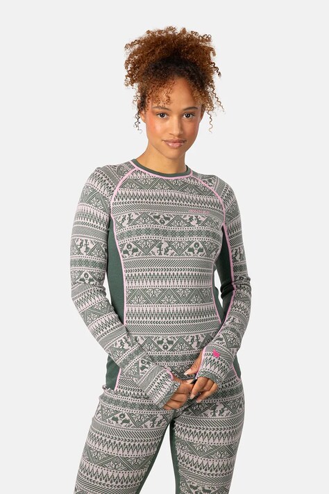 Kari Traa longsleeve funkcyjny TALE kolor zielony 623923