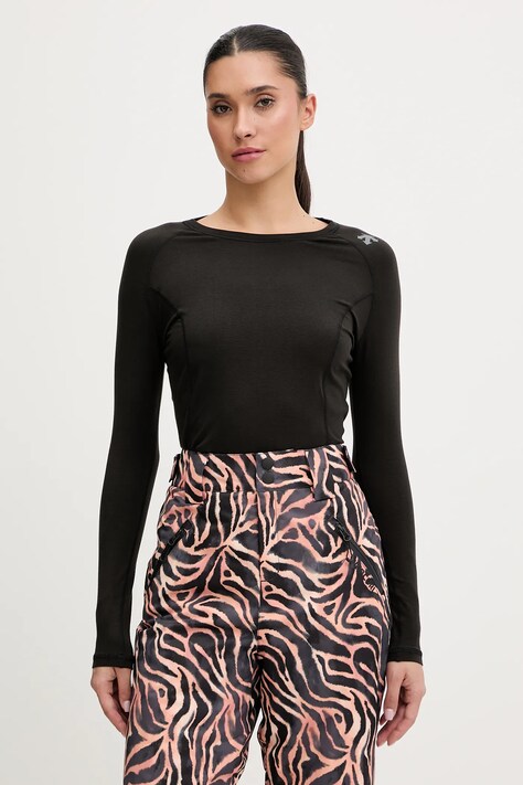 Descente longsleeve funkcyjny BASE LAYER TOP kolor czarny DW5FUD01LU