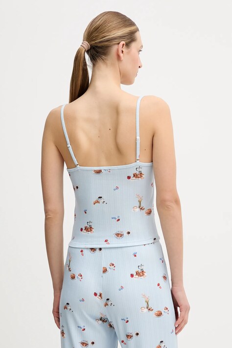 Abercrombie & Fitch top piżamowy damska kolor niebieski KI146-5104-111
