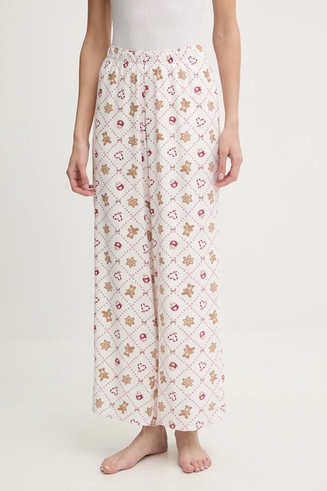 Hollister Co. spodnie piżamowe damska kolor biały KI346-5098-118