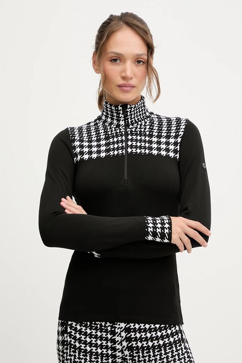 Newland longsleeve funkcyjny LADY T-NECK kolor czarny N46775.108