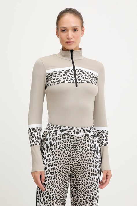 Newland longsleeve funkcyjny LADY T-NECK kolor beżowy N46735.97