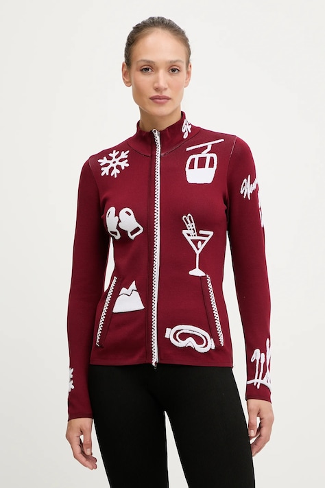 Newland bluza funkcyjna LADY FULL ZIP kolor bordowy N46872.198