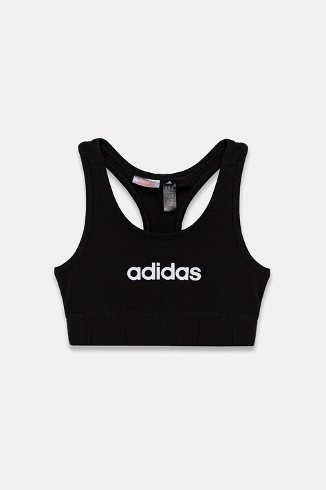 Детский спортивный бюстгальтер adidas цвет чёрный JX3923