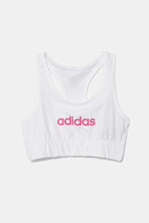 Παιδικό αθλητικό σουτιέν adidas χρώμα: άσπρο, JX3925