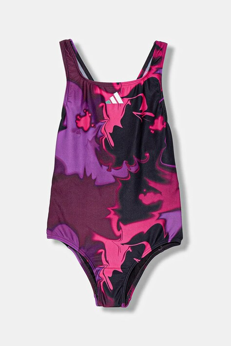 adidas Performance costum de baie dintr-o bucată pentru copii culoarea roz, JM5955