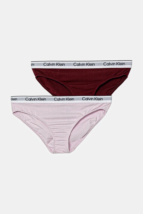 Calvin Klein Underwear figi dziecięce 2-pack kolor różowy G80G800726