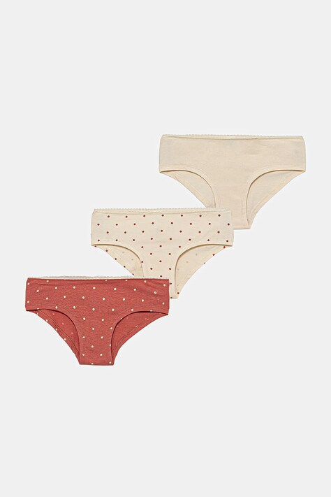 United Colors of Benetton figi dziecięce 3-pack kolor beżowy 37CY0S02R