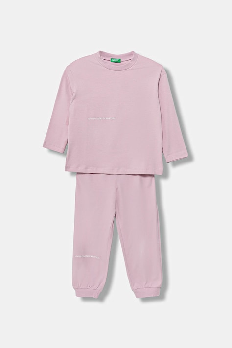Dětské pyžamo United Colors of Benetton růžová barva, 3DKE0P097