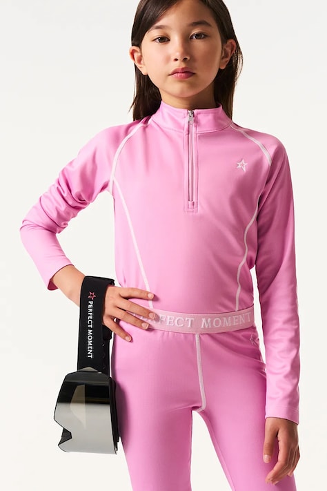 Perfect Moment longsleeve funkcyjny dziecięcy kolor różowy K6000073