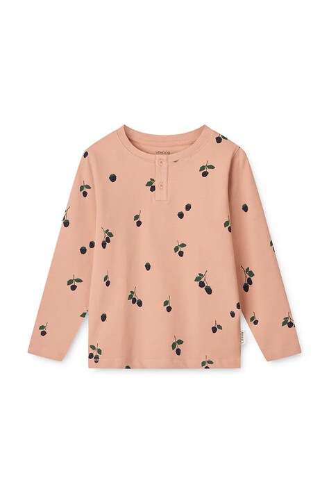 Liewood piżama dziecięca Wilhelm Printed Pyjamas Set kolor pomarańczowy wzorzysta LW20361