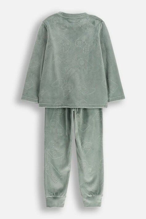 Coccodrillo piżama dziecięca kolor zielony wzorzysta PYJAMAS