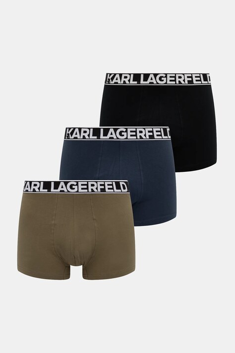Boxerky Karl Lagerfeld 3-pak čierna farba, A3M47010