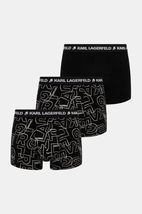 Boxerky Karl Lagerfeld 3-pak čierna farba, A3M47014