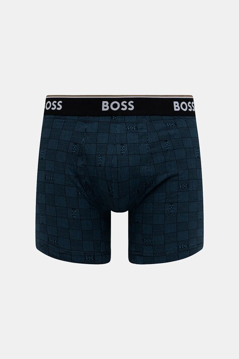 Боксери BOSS 3-pack BoxerBr 3P Power Des — AW25-BIM01E, блакитний — фото 2