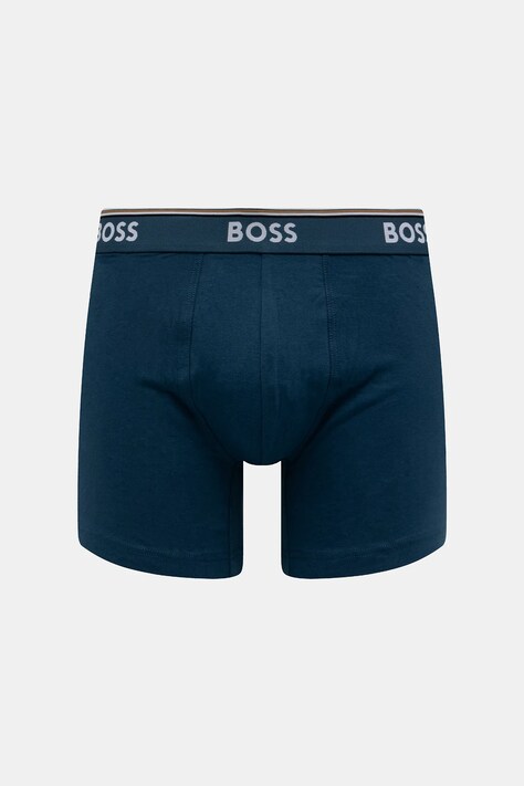 Боксери BOSS 3-pack BoxerBr 3P Power Des — AW25-BIM01E, блакитний — фото 3