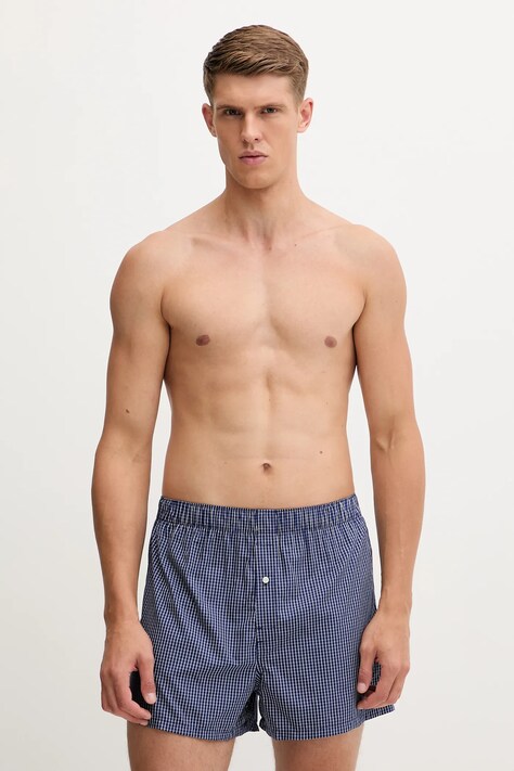 Lacoste bokserki bawełniane 3-pack kolor granatowy 7H2389