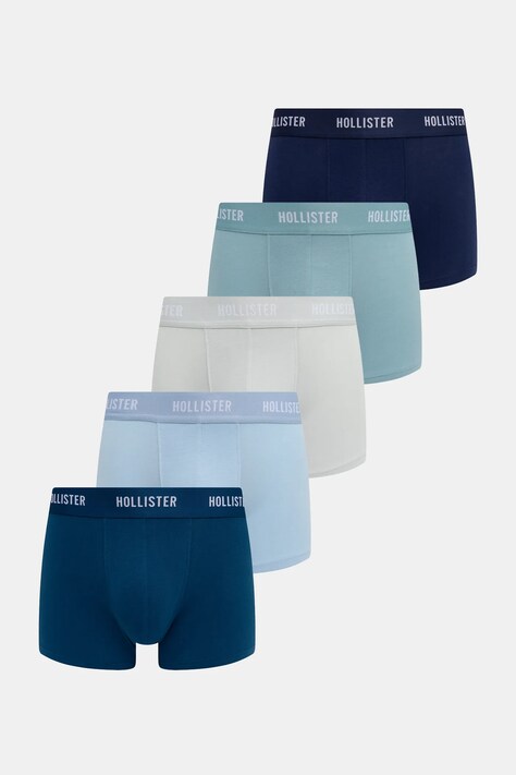 Hollister Co. bokserki 5-pack kolor niebieski KI314-5016