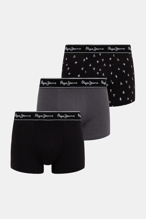 Pepe Jeans boxeralsó 3 db fekete, PMU11192