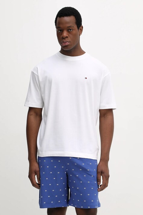 Tommy Hilfiger piżama męska kolor biały wzorzysta UM0UM03649