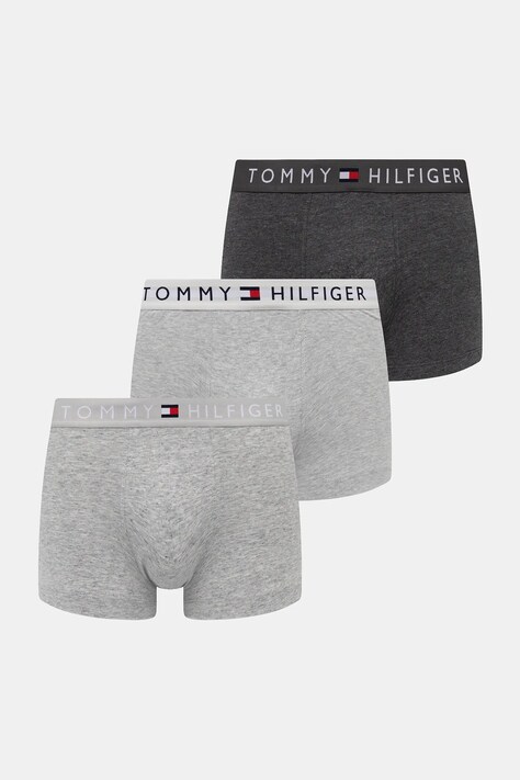 Tommy Hilfiger bokserki 3-pack męskie kolor szary UM0UM03521