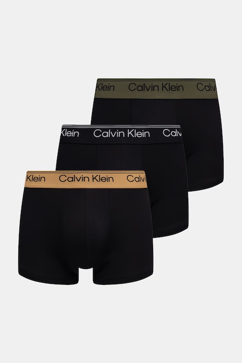 Calvin Klein Underwear bokserki dopasowane męskie 3-pack czarne LV00NB4409