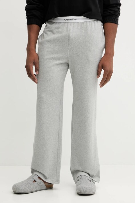 Calvin Klein Underwear spodnie piżamowe bawełniane męska kolor szary z nadrukiem LV00NM2926