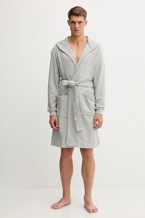 Župan Calvin Klein Underwear šedá barva, LV00NM2932