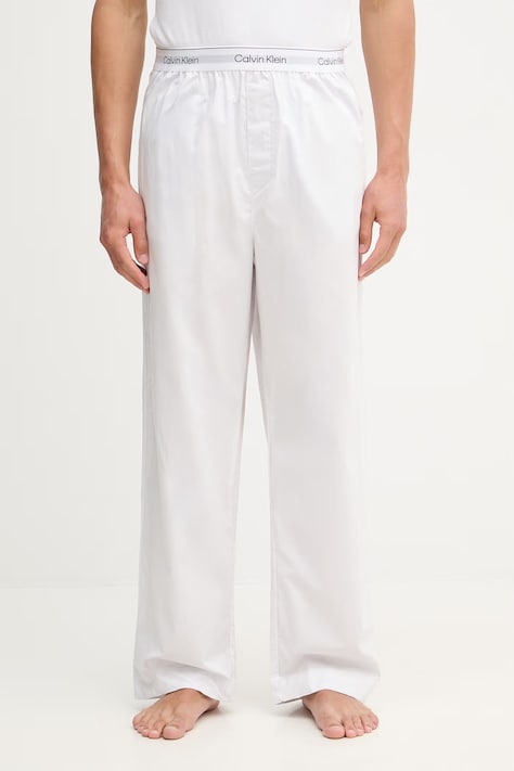 Calvin Klein Underwear spodnie piżamowe męskie bawełniane białe LV00NM2830