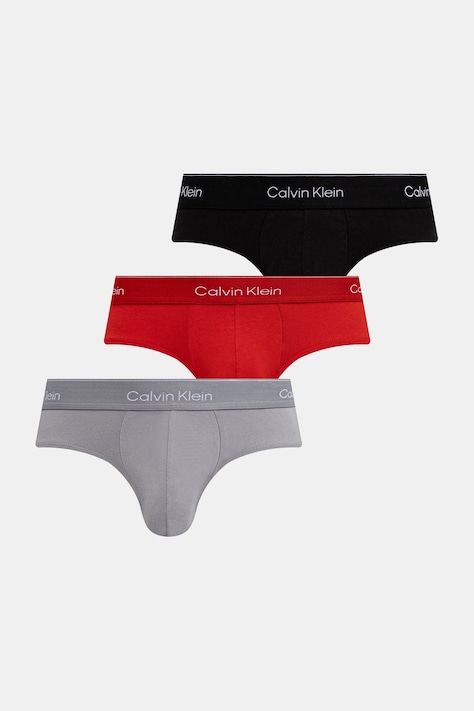 Moške spodnjice Calvin Klein Underwear 3-pack rdeča barva, LV00NB4563