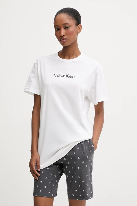 Βαμβακερές πιτζάμες Calvin Klein Underwear χρώμα: γκρι, LV00NM2960