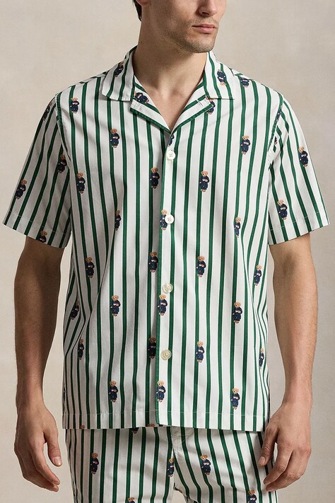 Polo Ralph Lauren T-shirt piżamowy męski bawełniany zielony 714981415