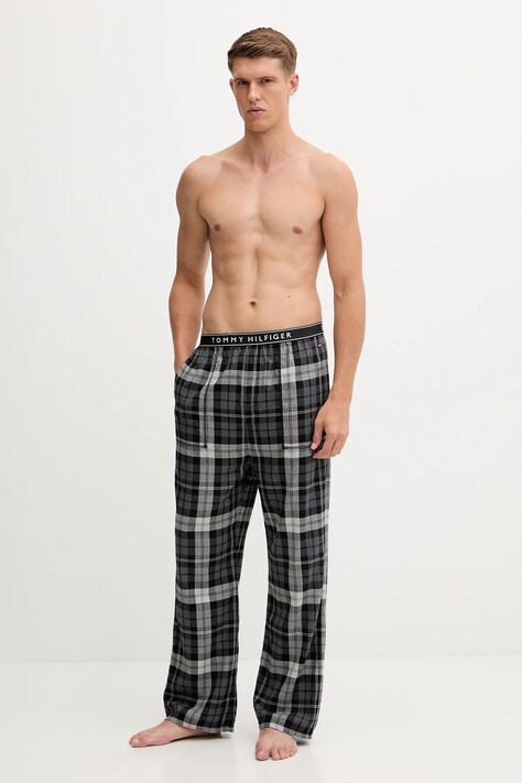 Пижамные брюки Tommy Hilfiger цвет чёрный узор UM0UM03815