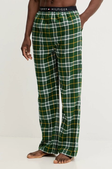 Tommy Hilfiger piżama męska kolor zielony wzorzysta UM0UM03657