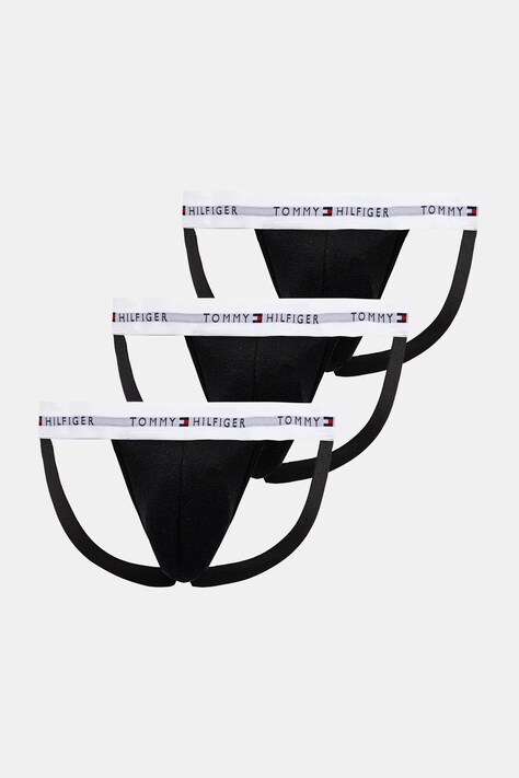 Εσώρουχο jockstrap Tommy Hilfiger 3-pack χρώμα: μαύρο, UM0UM03384