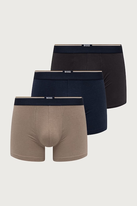 BOSS Boxer aderenti da uomo con viscosa BoxerBr 3P Bamboo pacco da 3 beige 50534503