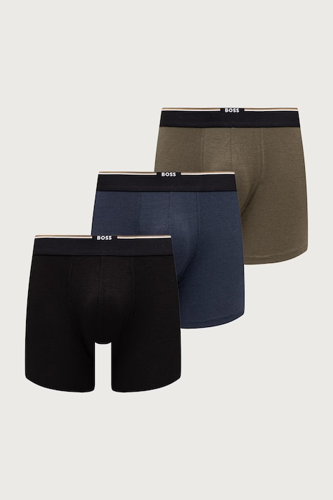 BOSS Bokserki dopasowane męskie z wiskozą BoxerBr 3P Bamboo 3-pack multicolor 50534503